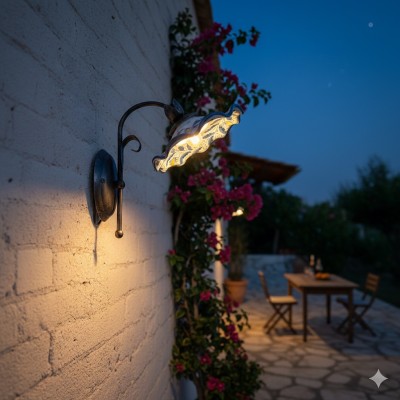 Applique decoro '600 in ceramica di Caltagirone