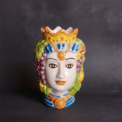 Teste di moro doppia faccia in Ceramica di Caltagirone