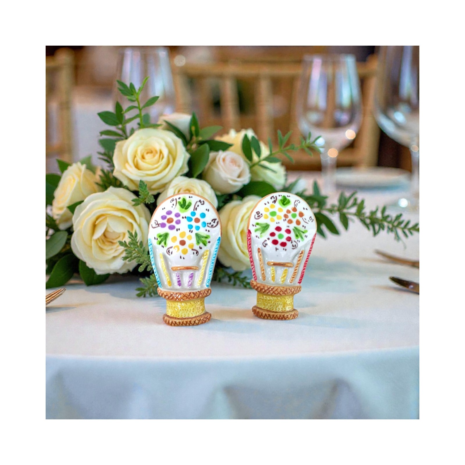 Mongolfiera con magnete in ceramica di Caltagirone