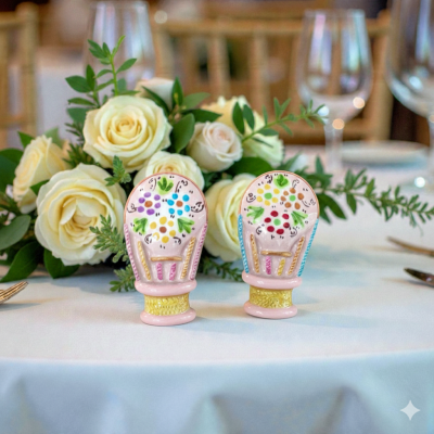 Mongolfiera con magnete in ceramica di Caltagirone