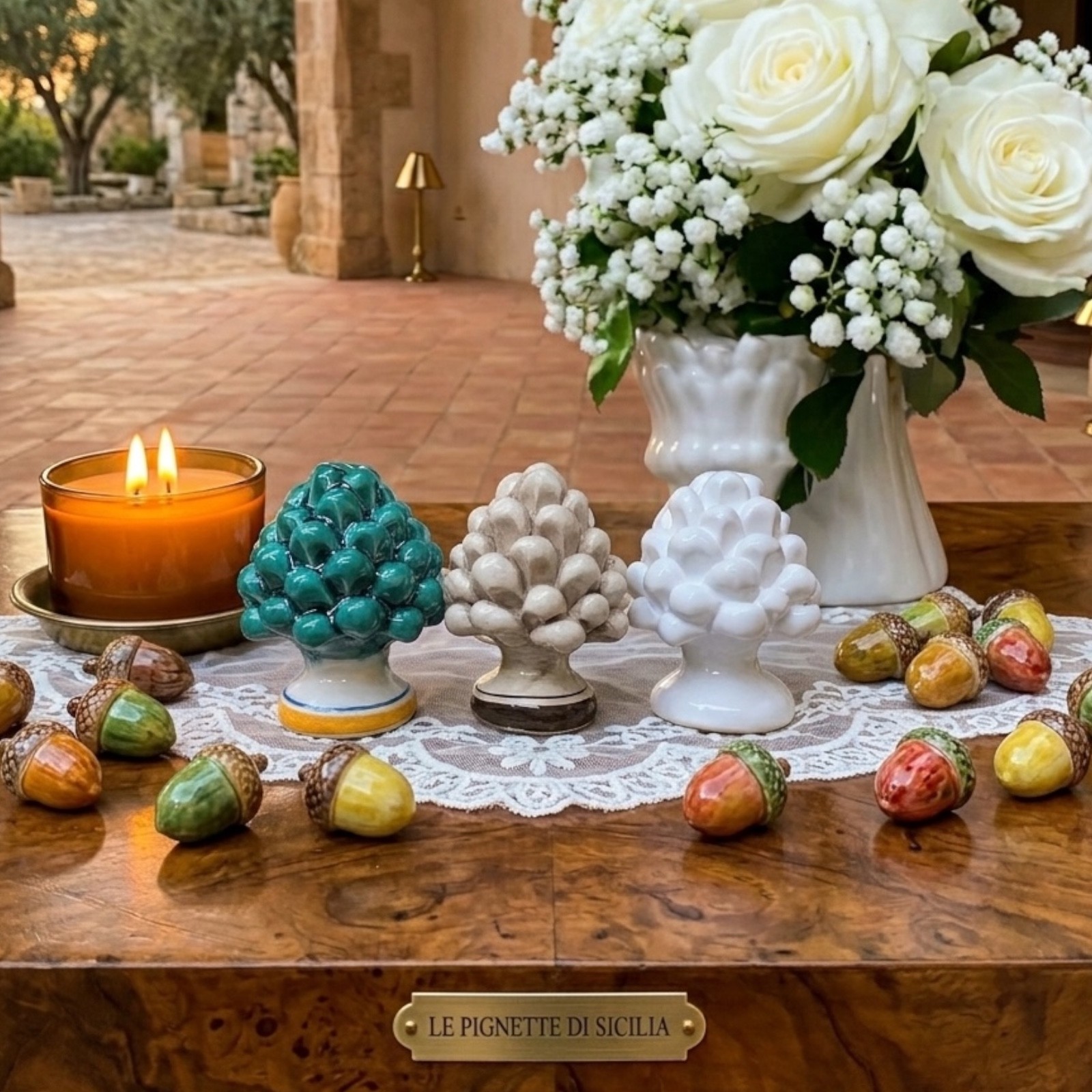 Pigna piccola in Ceramica di Caltagirone