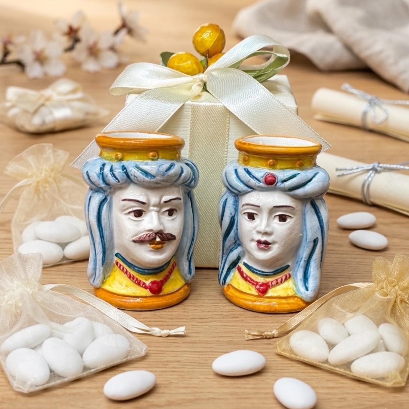 Testa di moro piccola in ceramica di Caltagirone