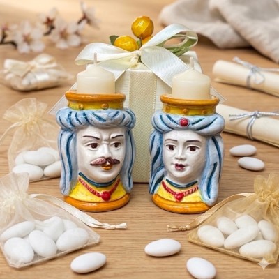 Testa di moro piccola in ceramica di Caltagirone