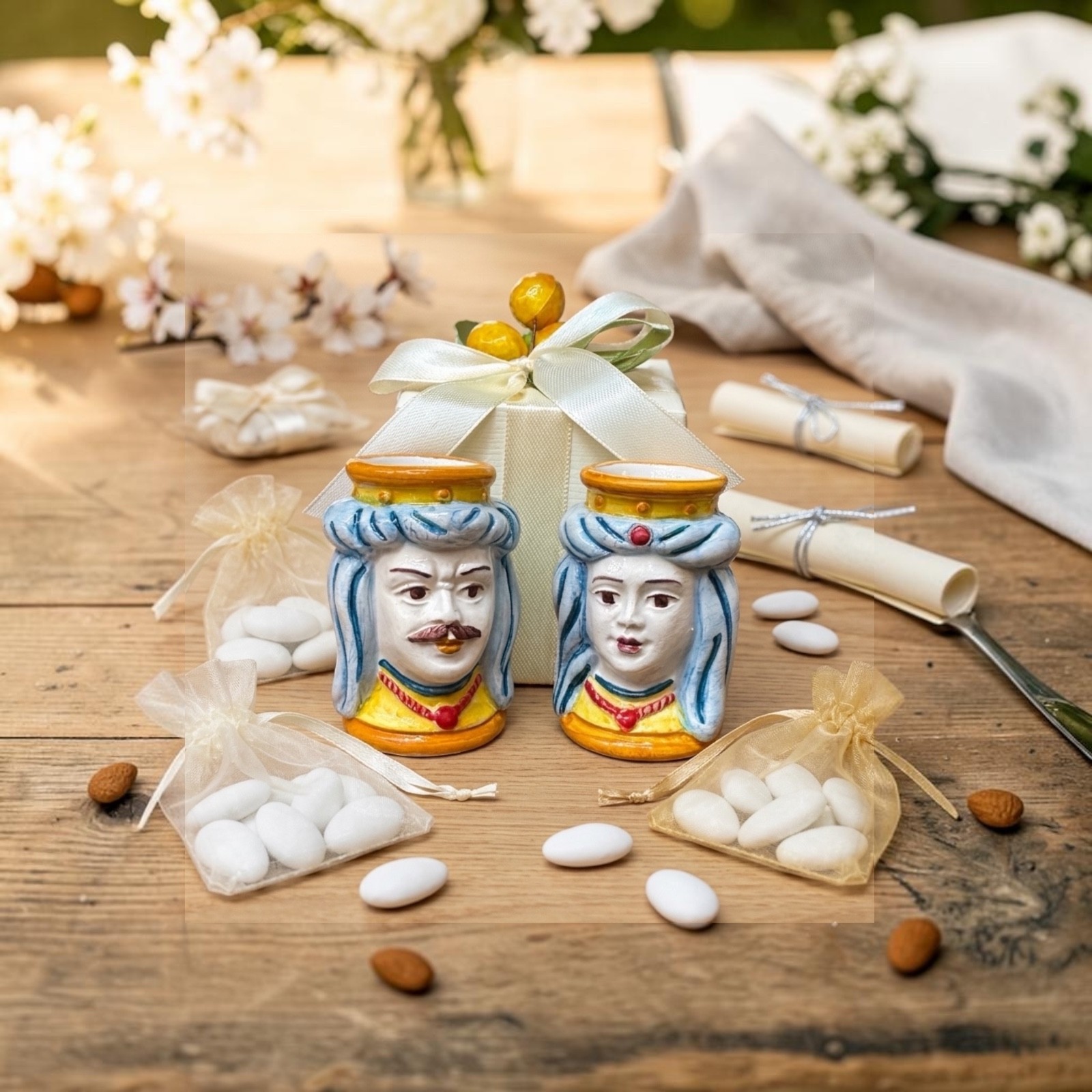 Testa di moro piccola in ceramica di Caltagirone