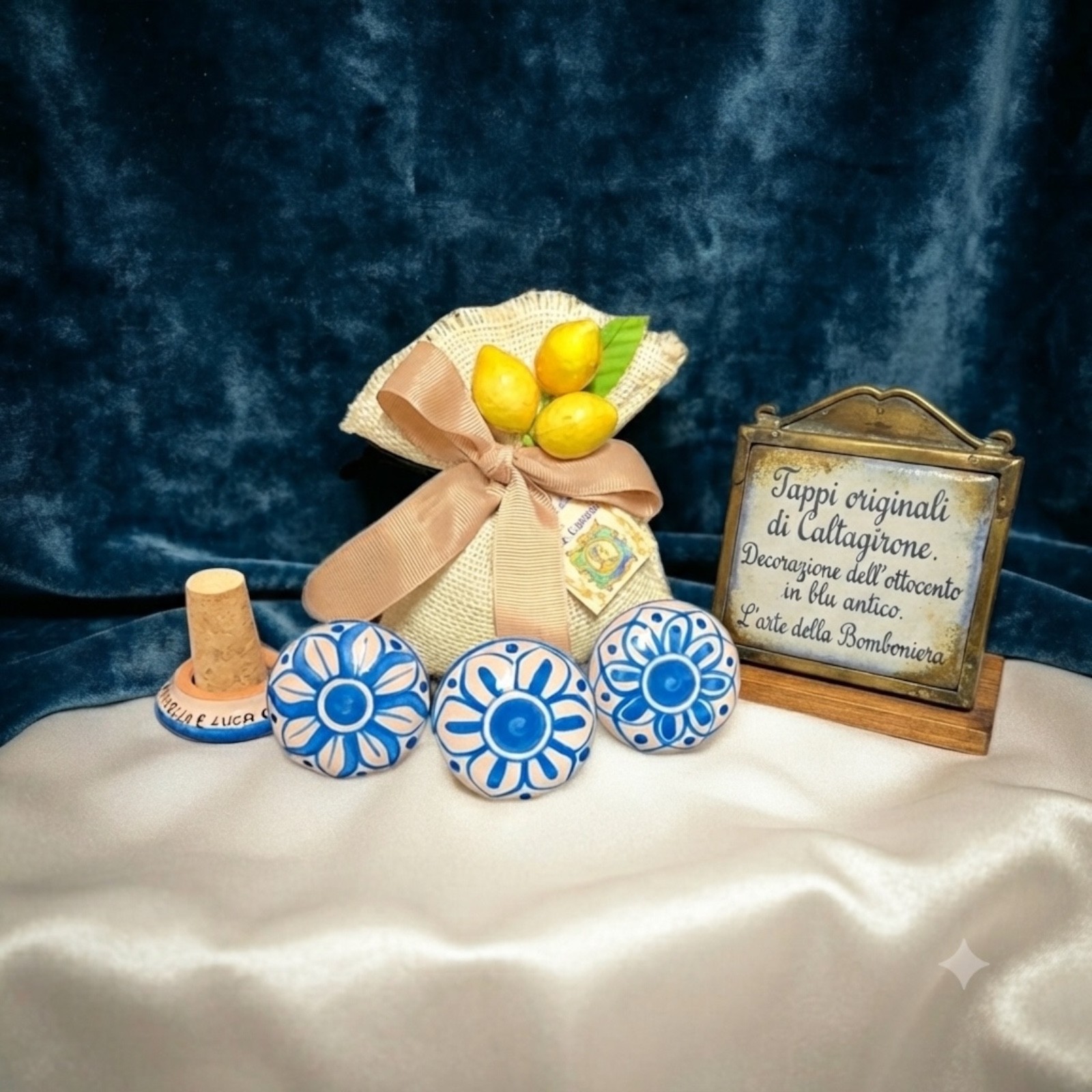 Tappo bottiglia Ceramica originale di Caltagirone