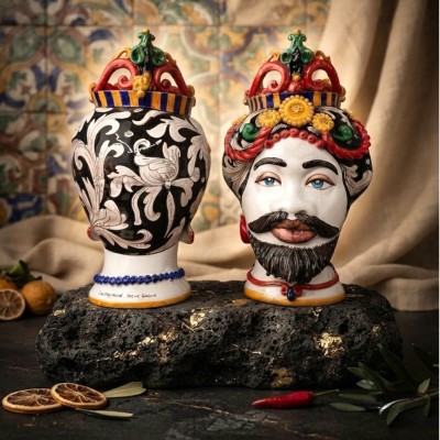Testa di moro pezzi unici in Ceramica di Caltagirone