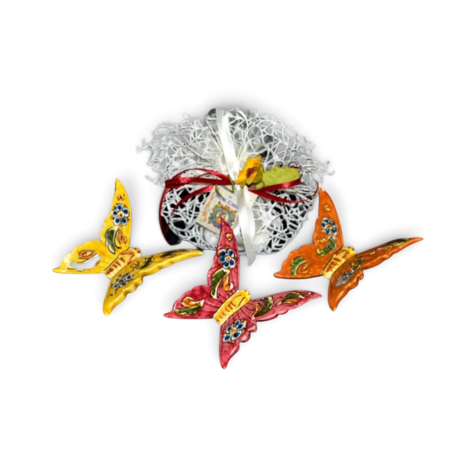 Farfalla in ceramica di Caltagirone.