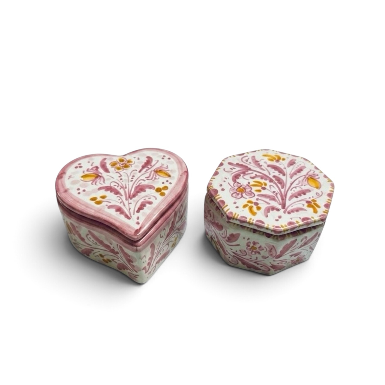 Scatola porta gioie o caramelle in ceramica di Caltagirone