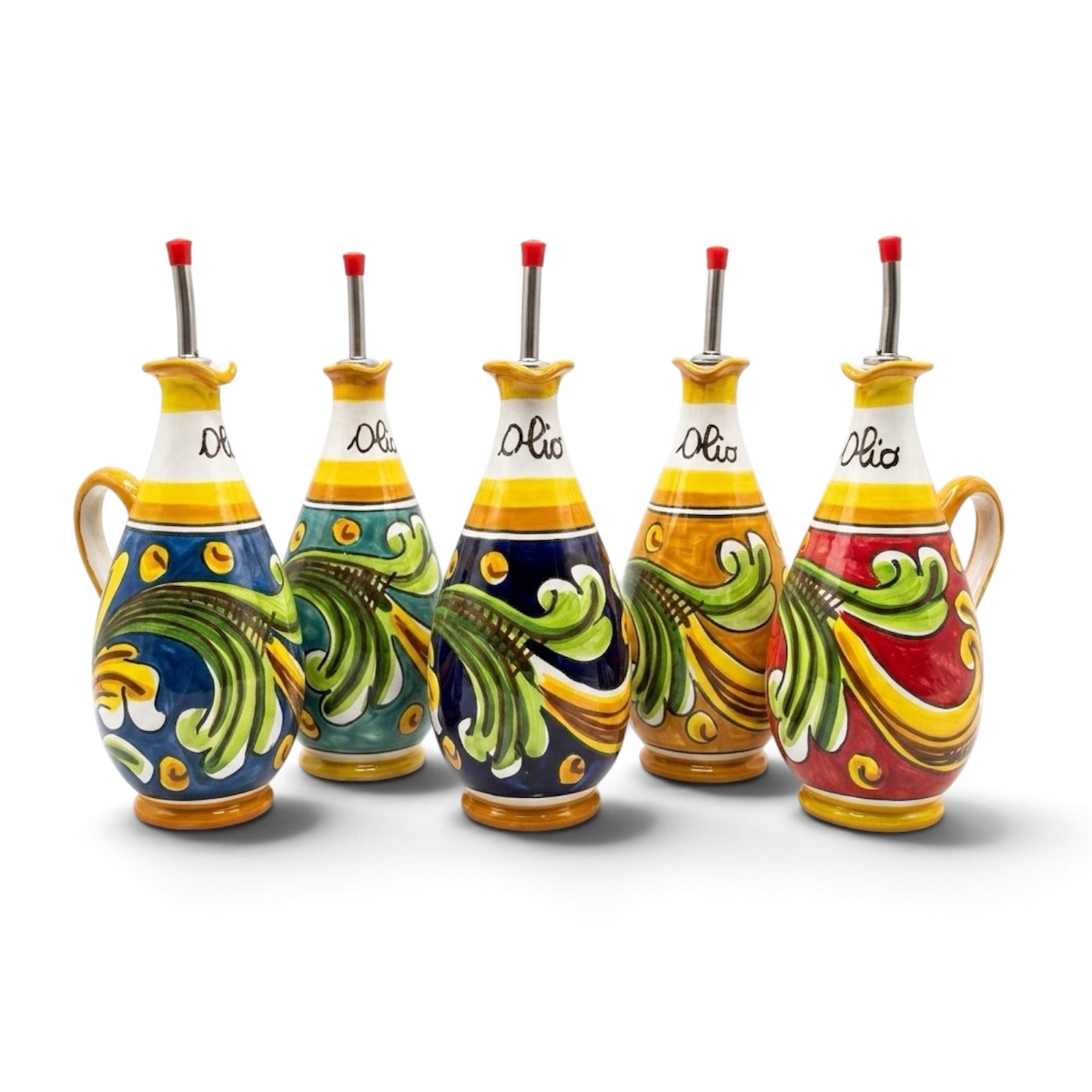 Oliera decoro Ornato in ceramica di Caltagirone