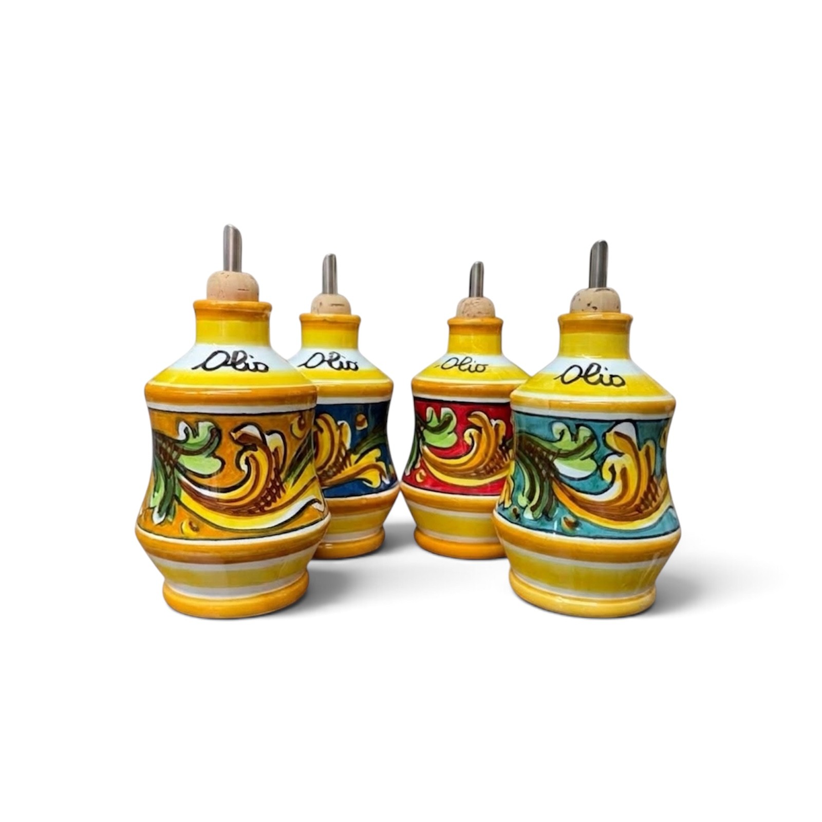 Oliera dec. Ornato originale in ceramica di Caltagirone