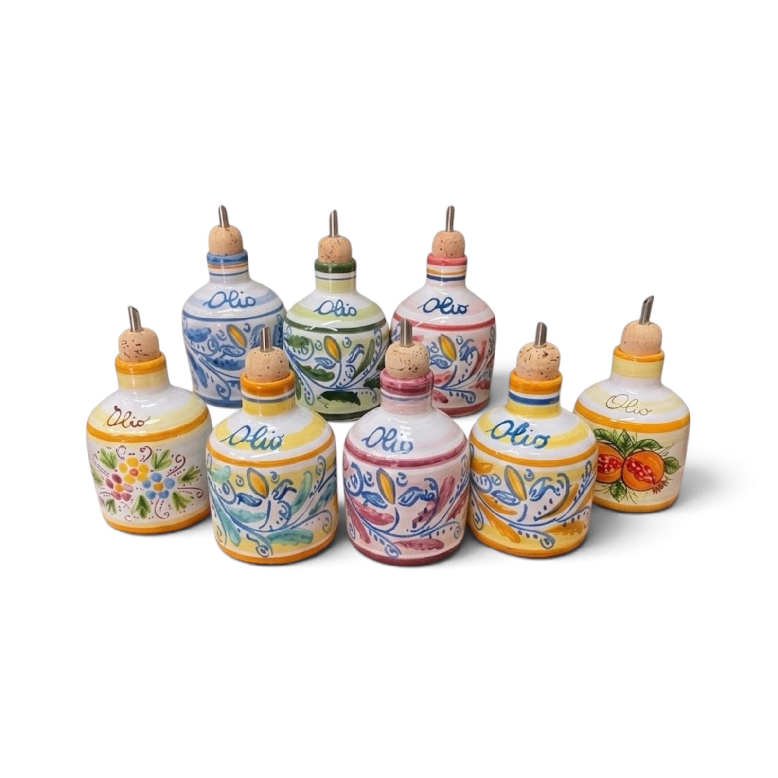 Oliera piccola in ceramica di Caltagirone