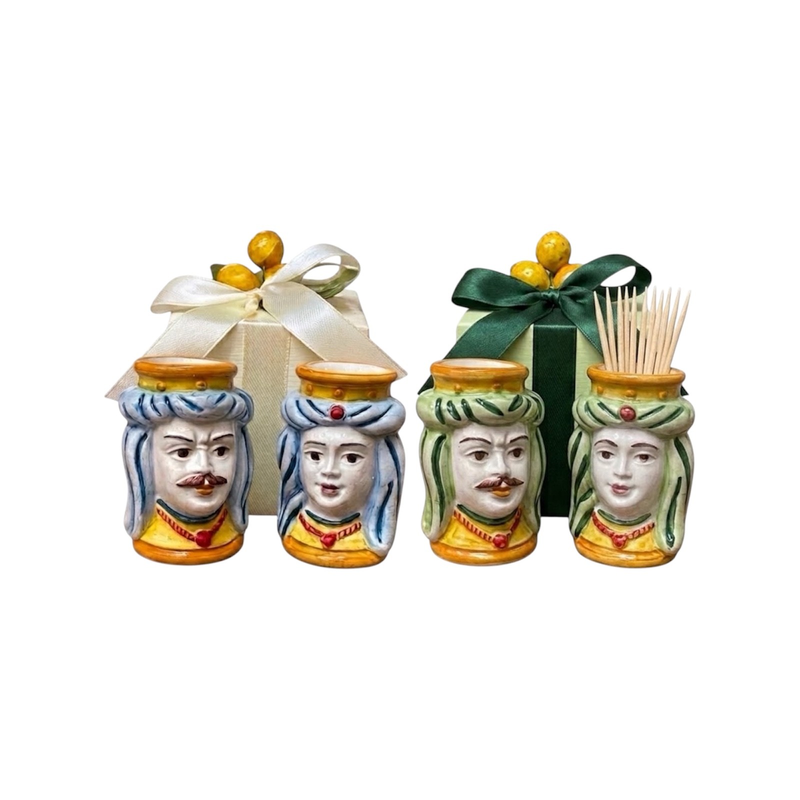 Testa di moro piccola in ceramica di Caltagirone