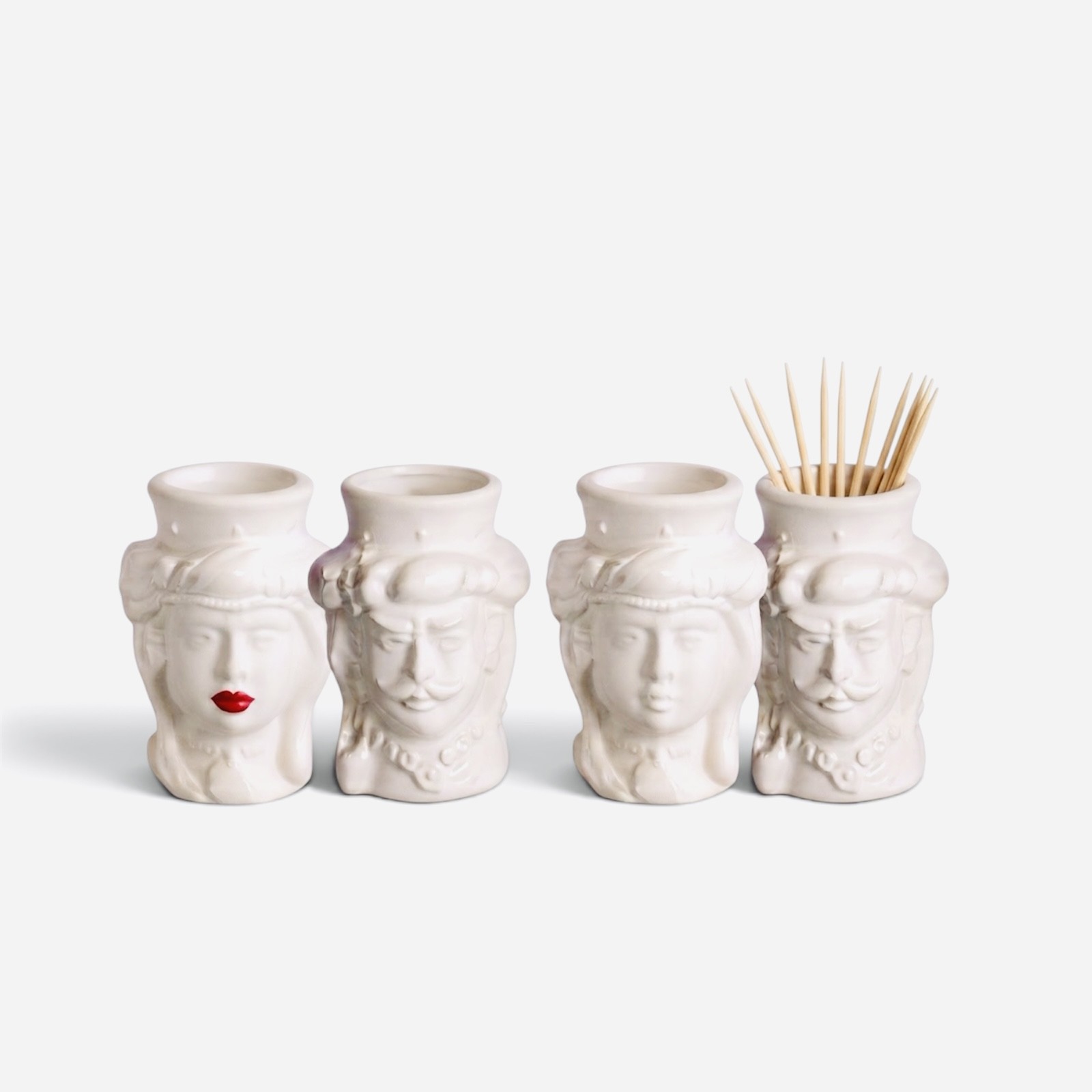 Testa di moro h.6,5 in ceramica di Caltagirone