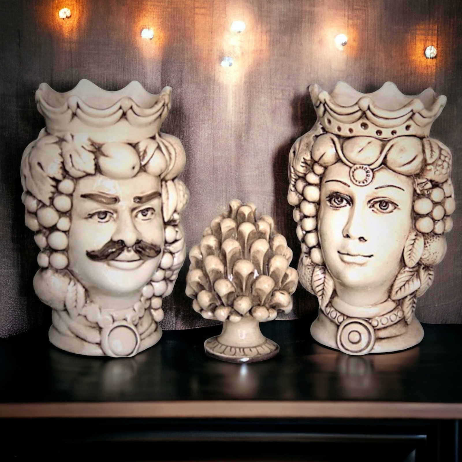 Teste di moro Fumè in Ceramica di Caltagirone