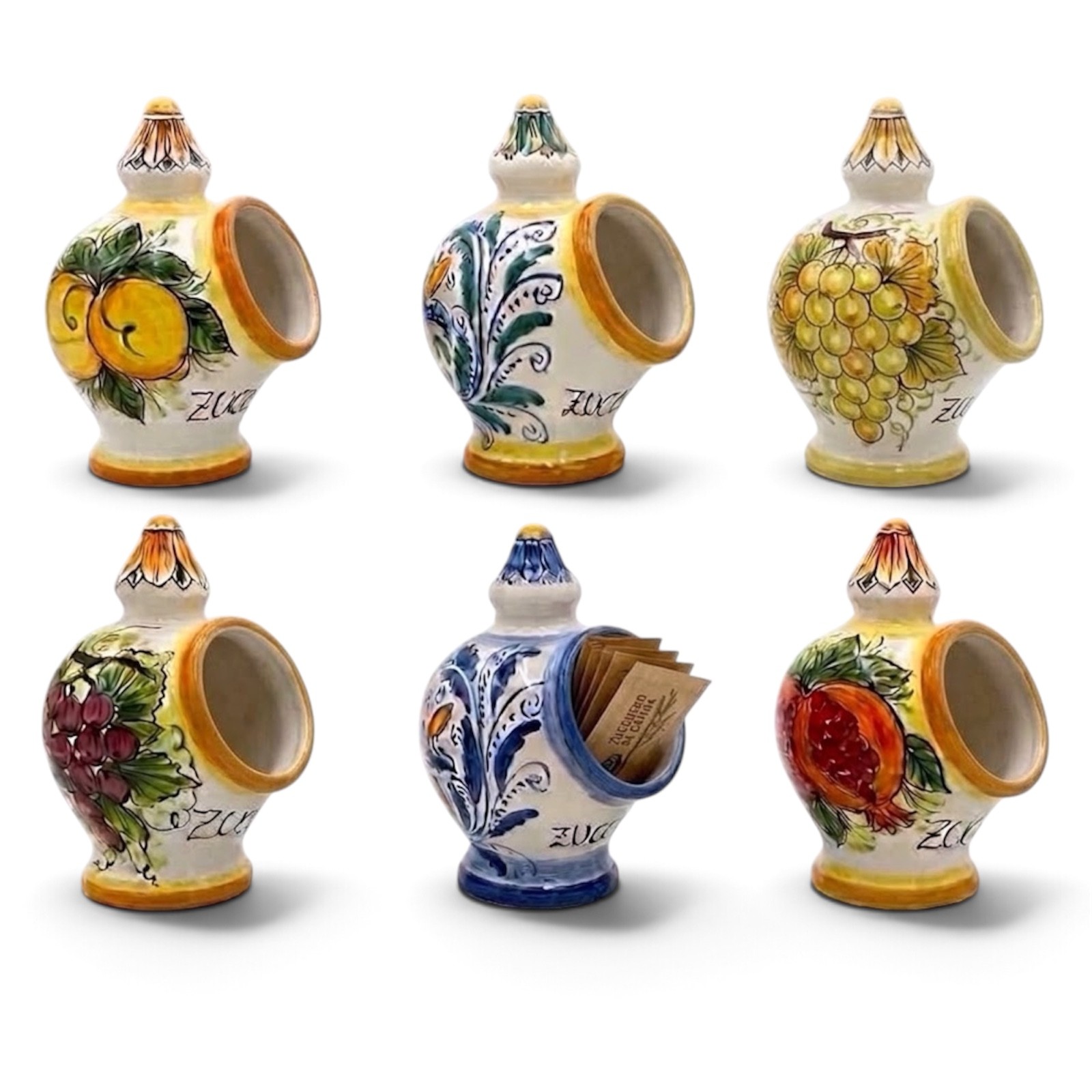Porta zucchero a bustine ceramica.
