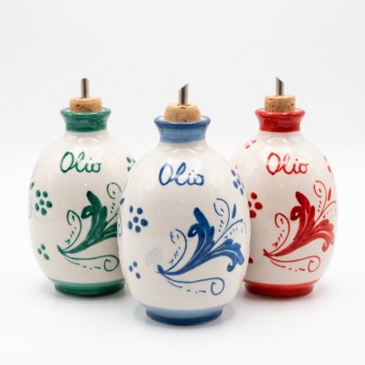 Bottiglia olio decoro Ornato antico