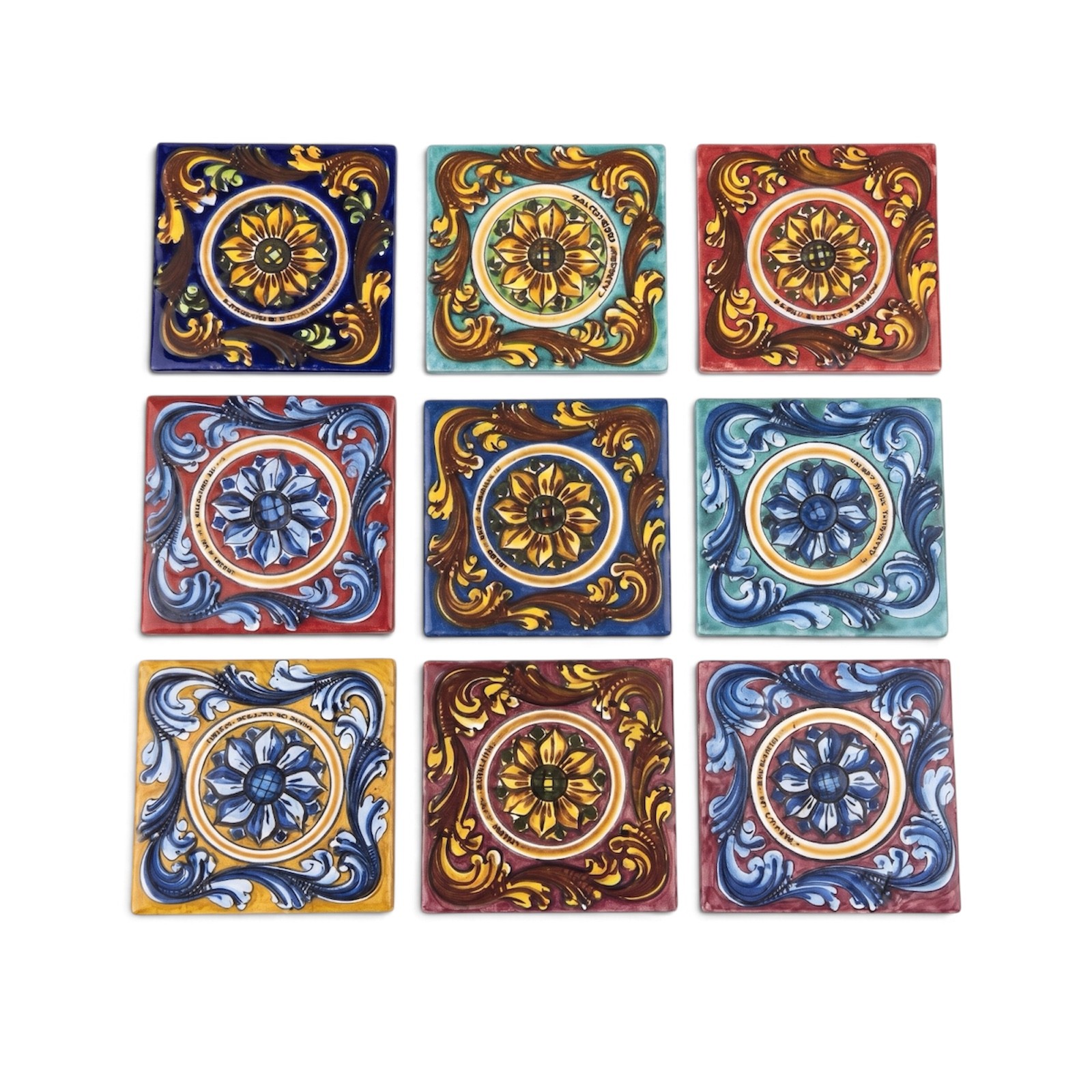 Mattonella 10x10 in Ceramica di Caltagirone